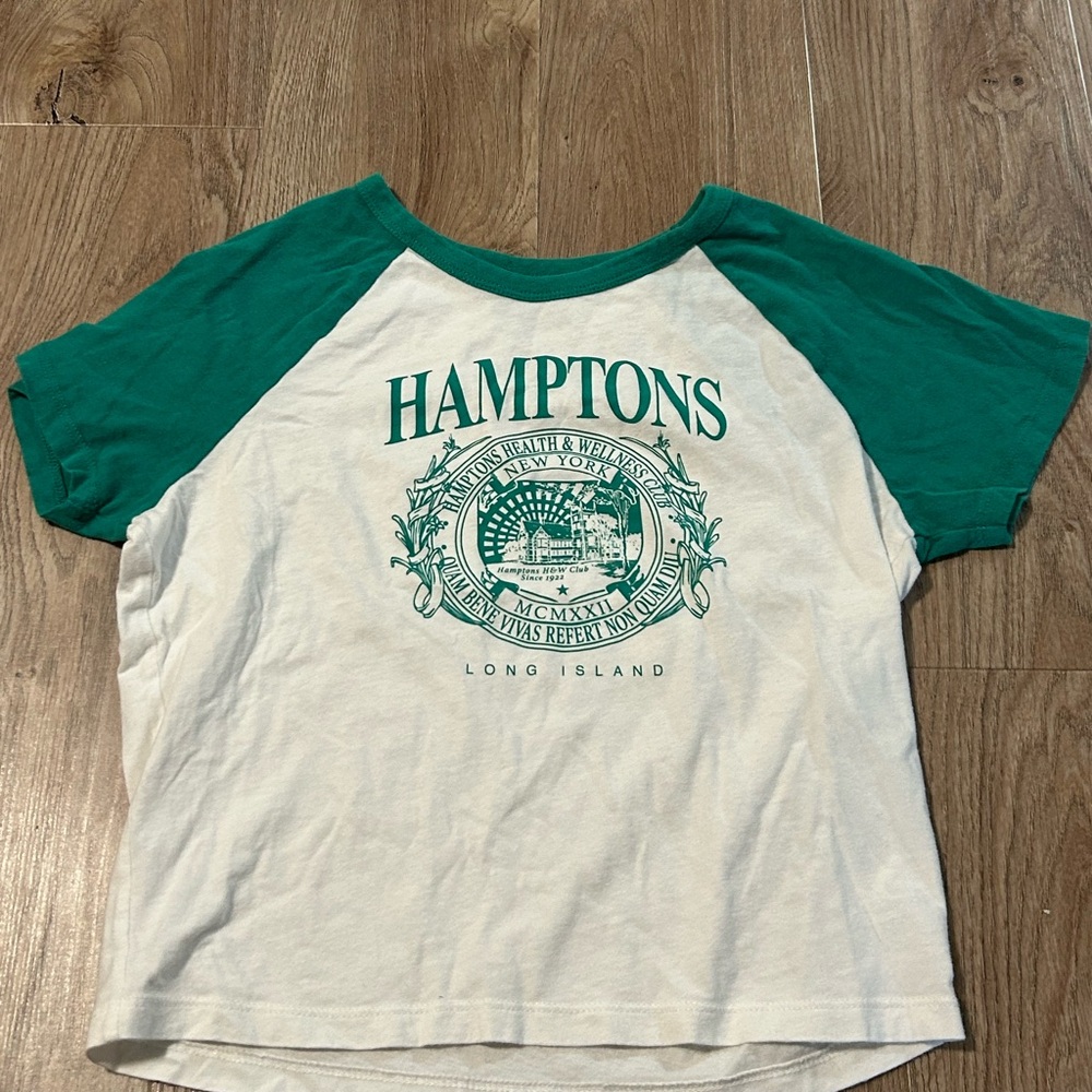 Hollister : Green/White Hamptons Tee